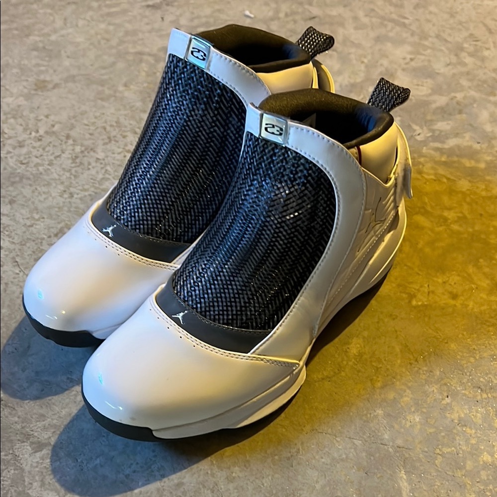 Jordan 23 White and Black Sneakers